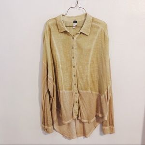 Free People oversized button-up